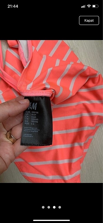 5 Yaş Beden H&m mayo