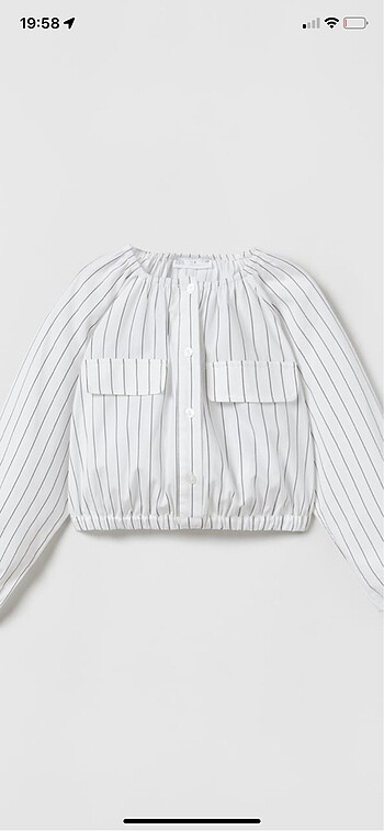 Zara crop gömlek