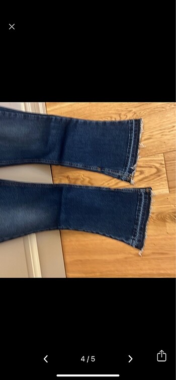 34 Beden mavi Renk Zara jean