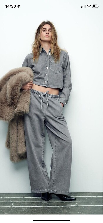 l Beden Zara crop ceket