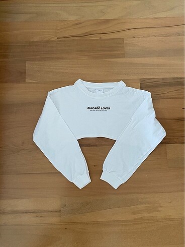 Zara crop sweatshirt