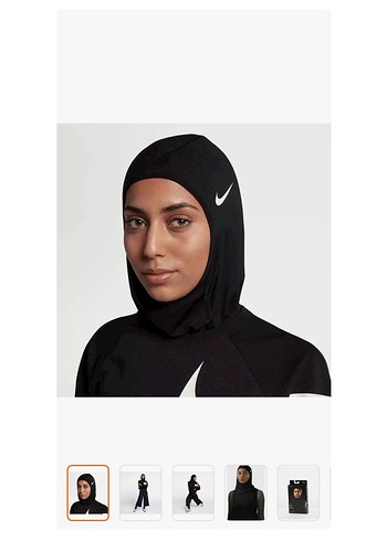 Nike Siyah Spor Hijab