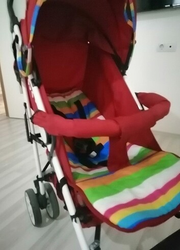 Diğer Beden kırmızı Renk BASTON BEBEK ARABASI (BENETTO) SORUNSUZ