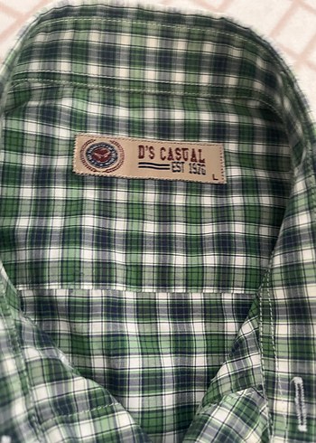 DS casual Uzun Kollu Düğmeli Yeşil Erkek Gömlek - Görsel 2