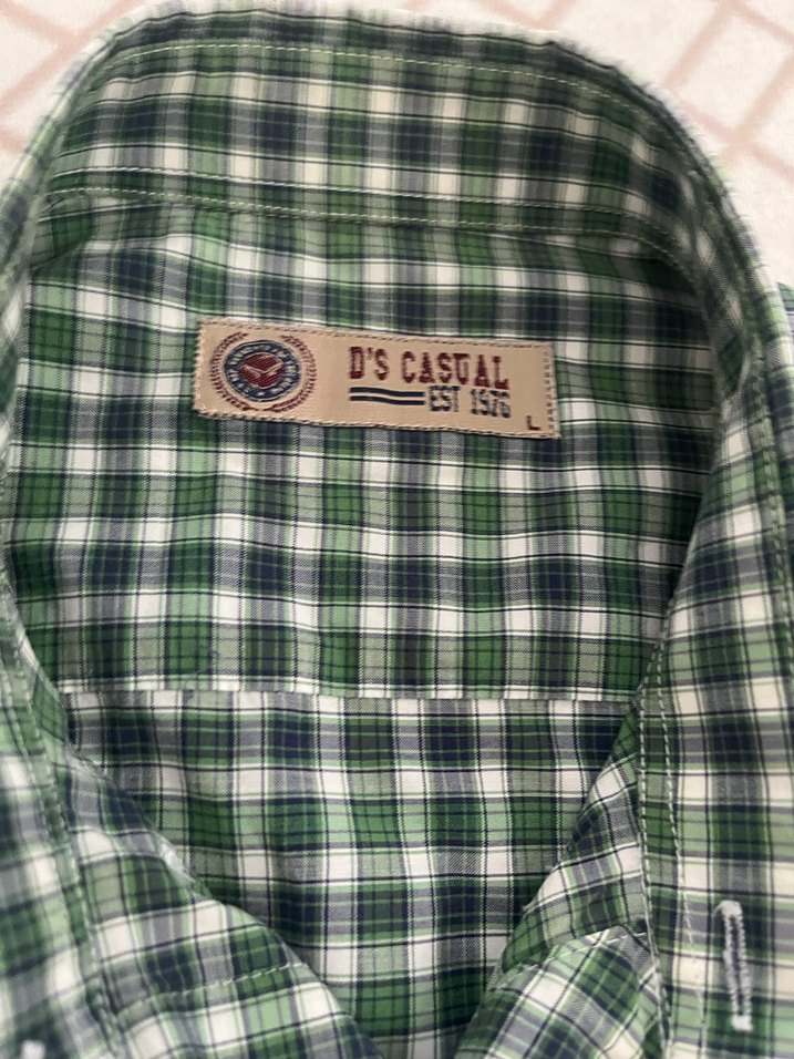 DS casual Uzun Kollu Düğmeli Yeşil Erkek Gömlek - Görsel 2