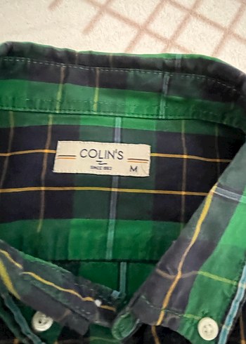 Colins yeşil kareli erkek gömlek - Görsel 2