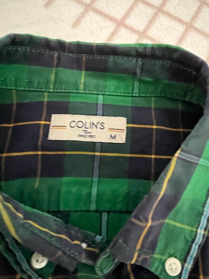 Colins yeşil kareli erkek gömlek - Görsel 2