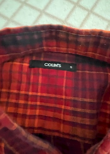 Colins Düğmeli Kırmızı Gömlek - Görsel 2