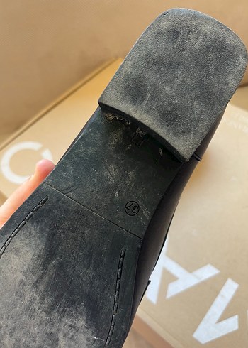 Diğer Siyah Tokalı Kadın Loafer Blok Topuk