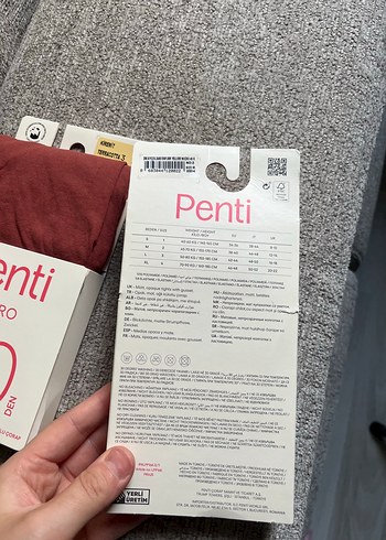 diğer Beden kırmızı Renk Penti Micro 40 Denye Kadın Çorap