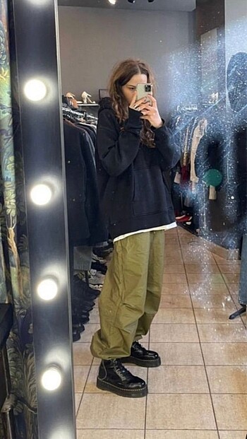 H&M haki kargo pantolon