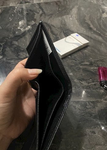 Yılan Desenli Minimalist Siyah Erkek Cüzdan KİĞILI MARKA - Görsel 3