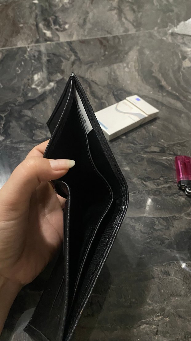 Yılan Desenli Minimalist Siyah Erkek Cüzdan KİĞILI MARKA - Görsel 3