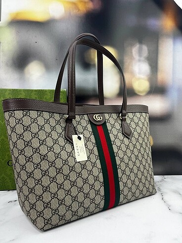 Gucci GUCCI OPHİDİA GG MEDİUM TOTE BAG
