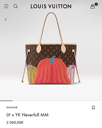 Louis Vuitton LV x YK NEVERFULL MM