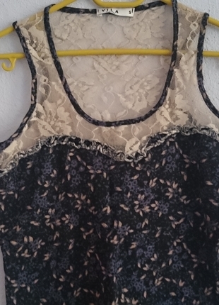 Vero Moda Arkası ve önü dantelli bluz çok tatlı