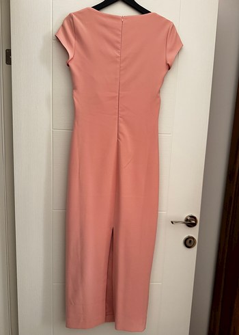 Zara Pembe Uzun Kemerli Kadın Elbise