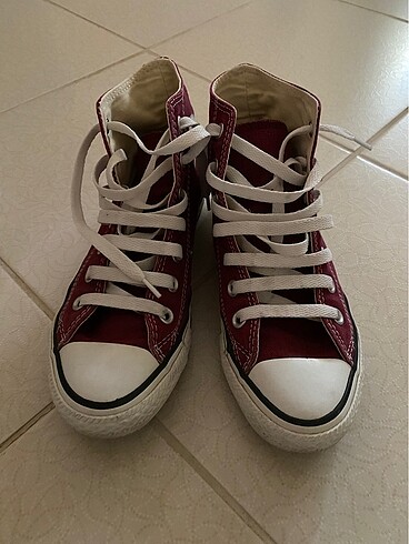 Orijinal kadın bordo converse