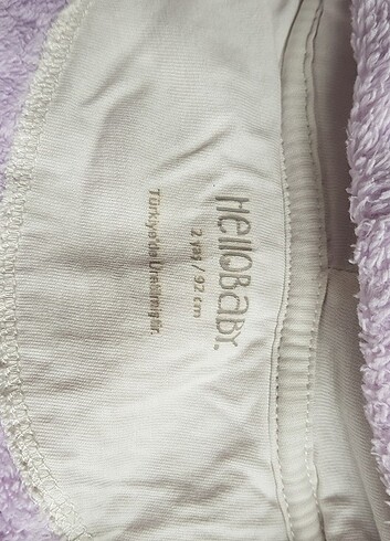 HelloBaby Kız Bebek Peluş Mont