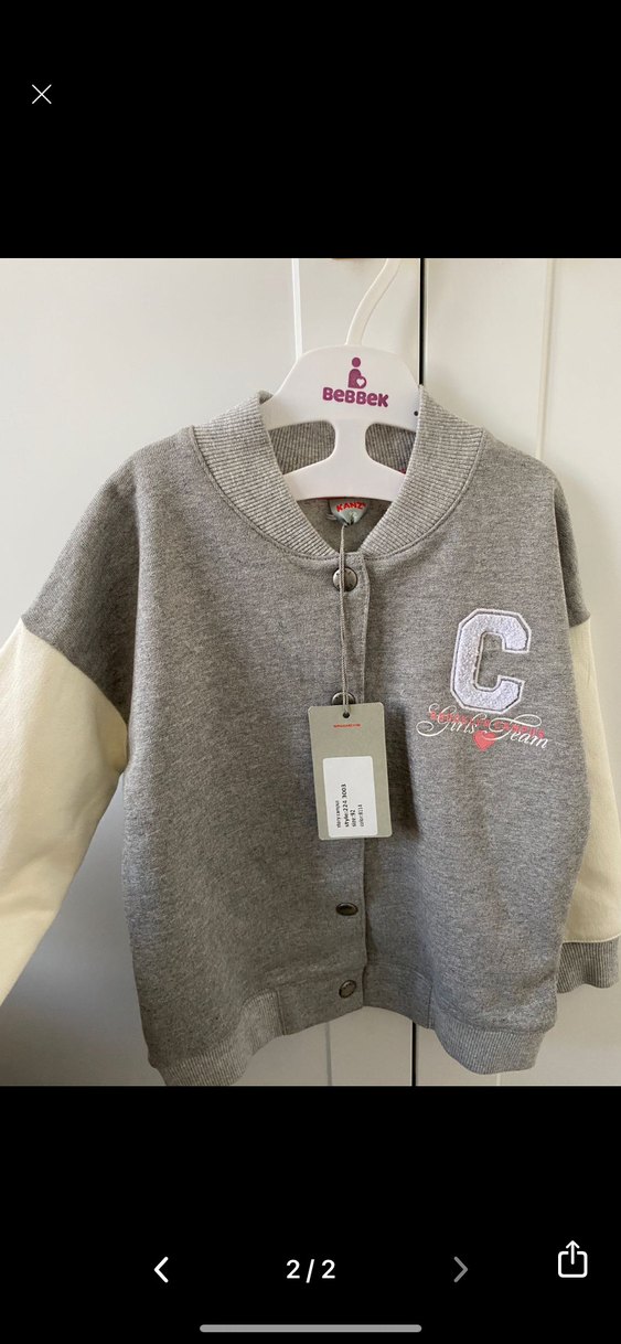 Kanz Marka  Uzun Kollu Kız Hırka - Görsel 2