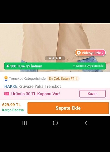 xs Beden Bej Trenckot