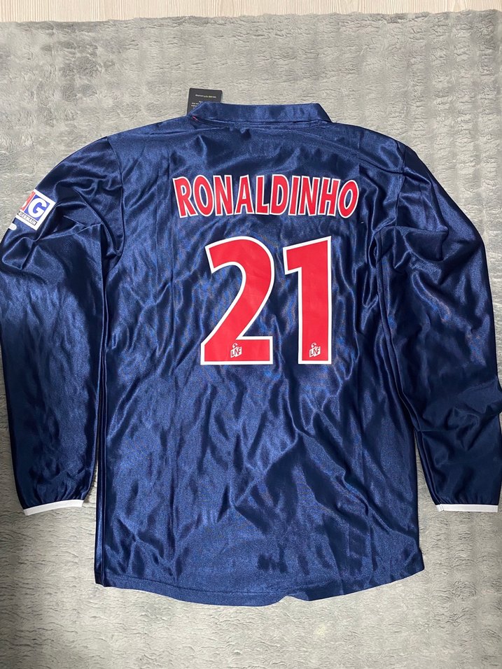 Erkek Lacivert Uzun Kollu Ronaldinho forma - Görsel 2