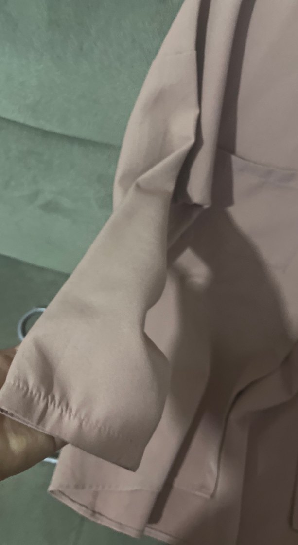 Gül kurusu Düğmeli Kadın Gömlek Midi Boy - Görsel 3