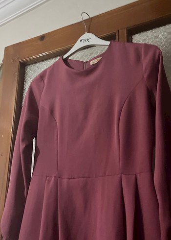 Gül kurusu Kollu Salaş Elbise - Görsel 9