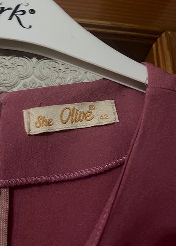 Gül kurusu Kollu Salaş Elbise - Görsel 6