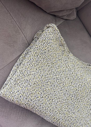 Gri Boğazlı Örgü Kadın Kazak - Görsel 8