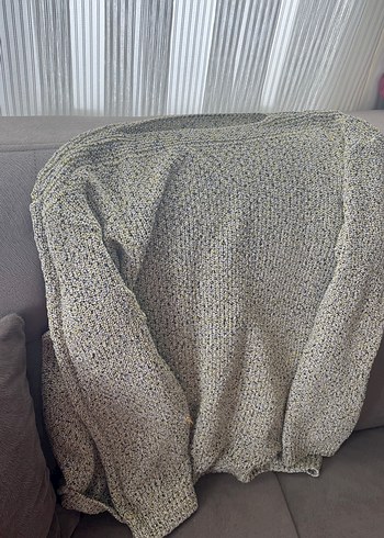 Gri Boğazlı Örgü Kadın Kazak - Görsel 5