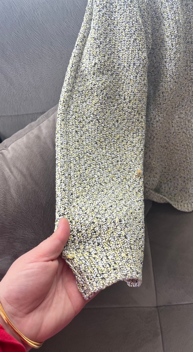 Gri Boğazlı Örgü Kadın Kazak - Görsel 4