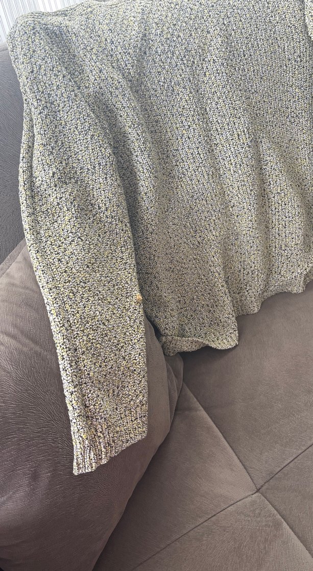 Gri Boğazlı Örgü Kadın Kazak - Görsel 2