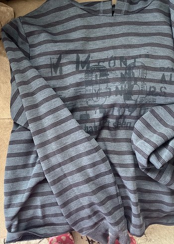 Gri Erkek Çocuk Uzun Kollu Sweatshirt - Görsel 3