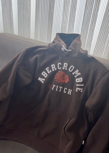 Kahverengi Kapüşonlu Uzun Kollu Sweatshirt - Görsel 2