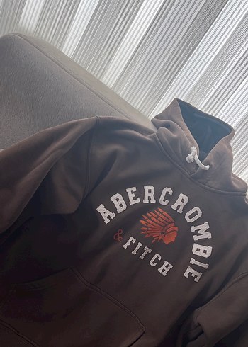 Kahverengi Kapüşonlu Uzun Kollu Sweatshirt - Görsel 4