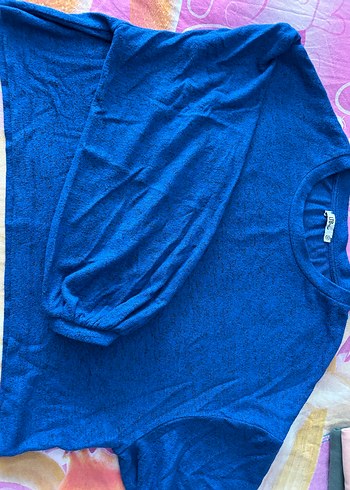 Saks Mavisi Uzun Kollu Kazak - Görsel 2