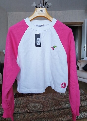 s Beden beyaz Renk Primark bayan crop sweat