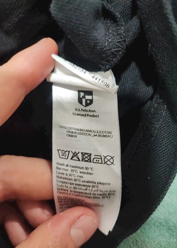 U.S. Polo Assn. Erkek Siyah Polo Tişört - Görsel 5