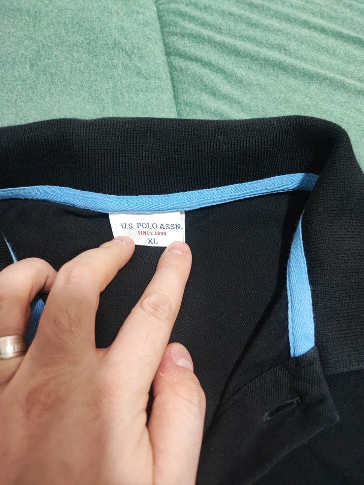 U.S. Polo Assn. Erkek Siyah Polo Tişört - Görsel 3