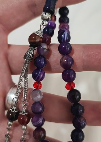 Ametist Doğal Taşlı Mor Erkek Tesbih - Görsel 6