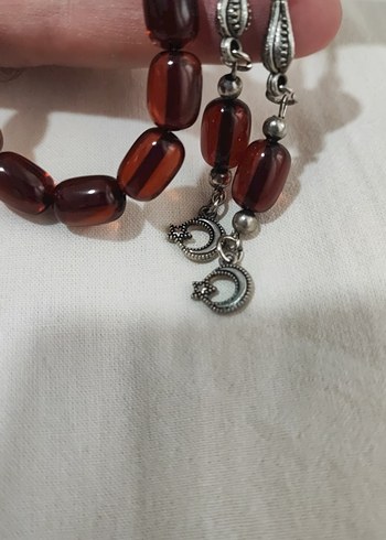 Ateş kehribar Erkek Tesbih - Görsel 5