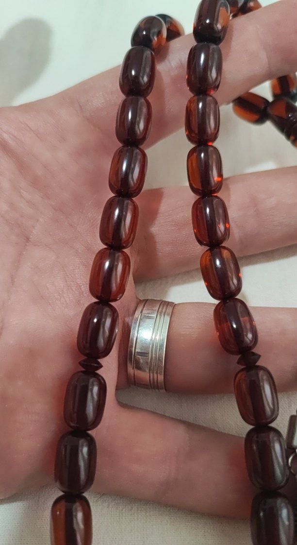 Ateş kehribar Erkek Tesbih - Görsel 4