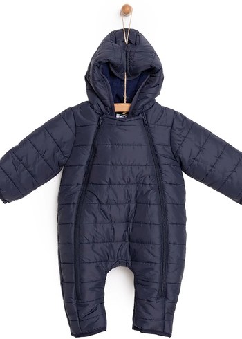 Fermuarlı Lacivert Bebek Tulumu 9Ay 74cm - Görsel 2