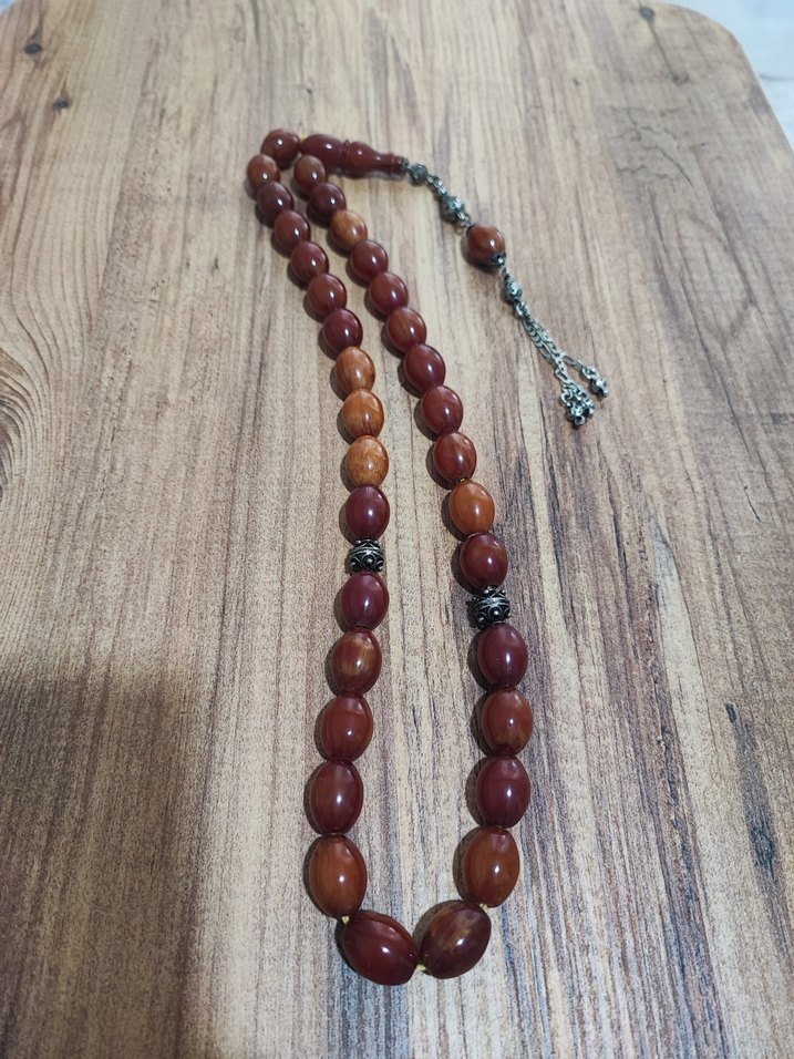 Koleksiyonluk Suriye Yapımı Özel İşçilik Tesbih - Görsel 3