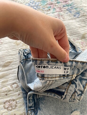 m Beden Koton mom jean