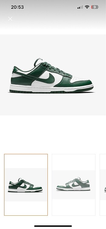 Yeşil nike dunk