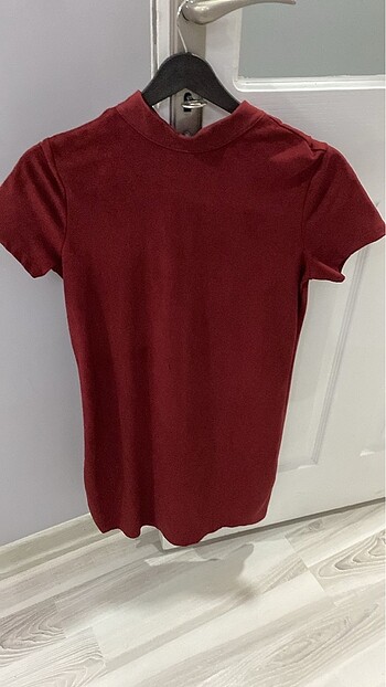 bordo elbise
