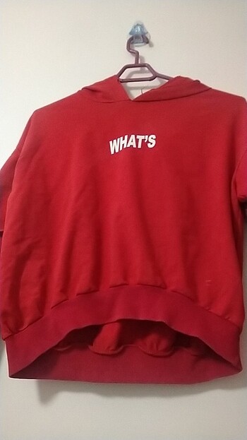 Koton Kırmızı crop sweatshirt 