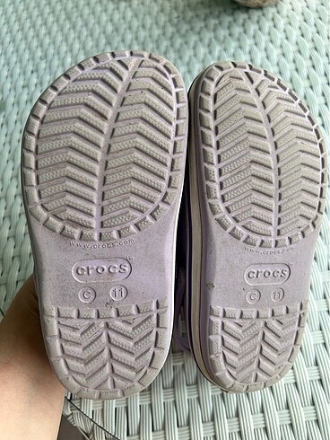 28 Beden mor Renk Crocs kız çocuk terlik